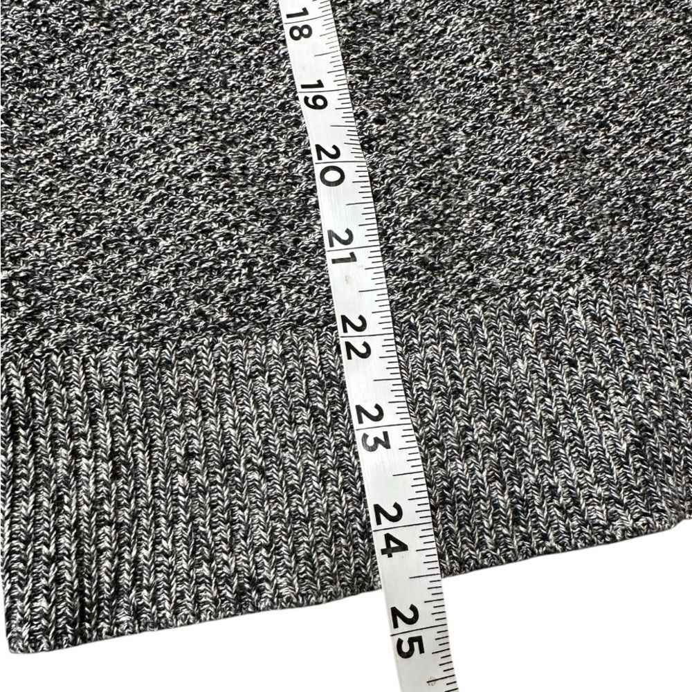 LOFT Marled Bobble Sleeve Sweater Women's Size Medium. Gray/Black Color. - Picture 6 of 8